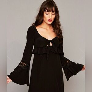Stone Cold Fox Black Dainty Mini Dress